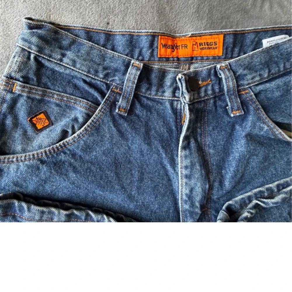 Wrangler Riggs Workwear FR Jeans 30x34 Blue Flame Resistant Carpenter FR3W020